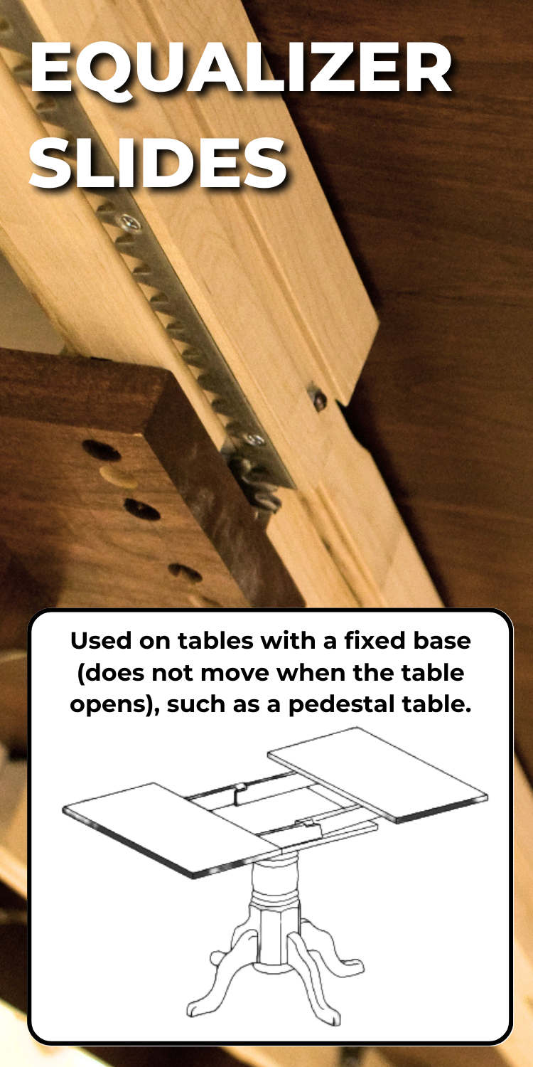Adjustable Table Slides