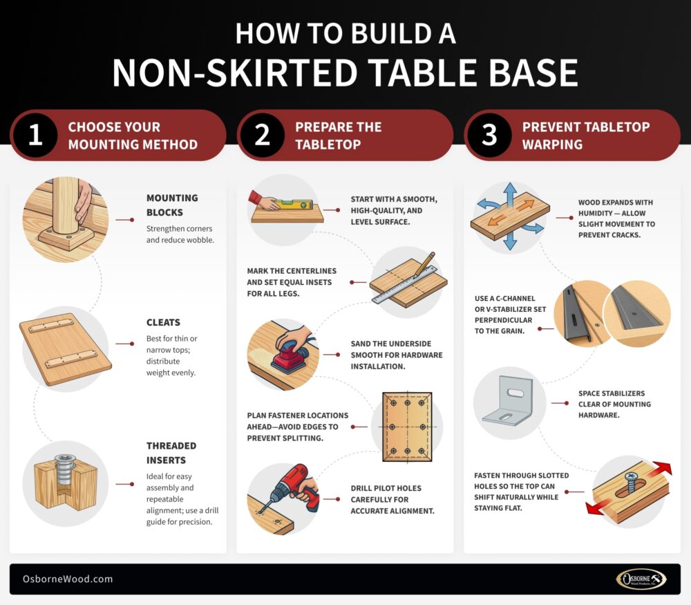Table Basing Osborne Wood | How to Build a Table Base | Osborne Wood