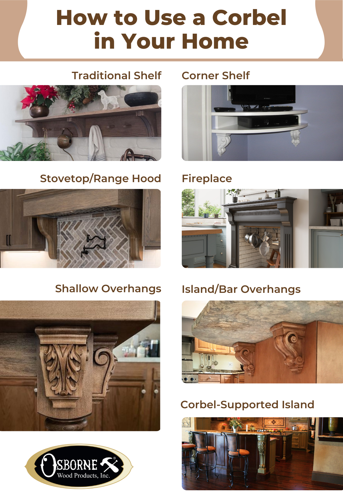 Osborne Wood | What Are Corbels and How To Use Them | Osborne Wood