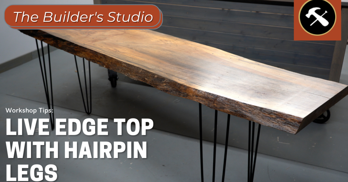Osborne Wood | Osborne Builder's Studio: Live Edge Table with Hairpin…