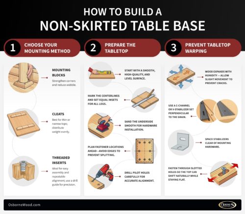 How to Build a Non Skirted Table Base 4
