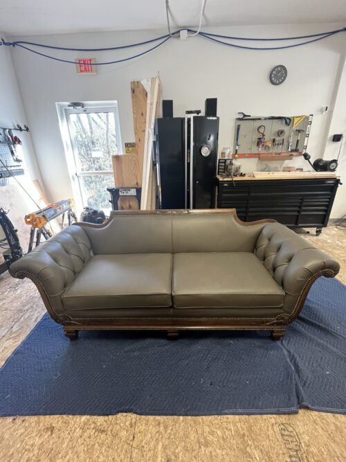Osborne Wood | Tulip Bun Feet Are Just Right for Elegant Sofa