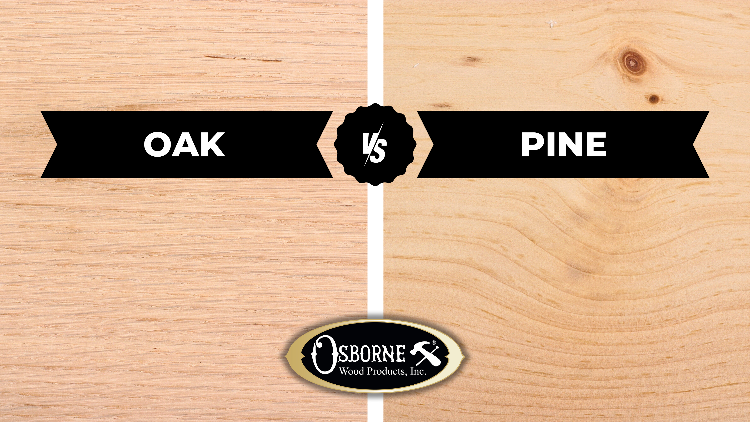 oak vs pine wood density comparison