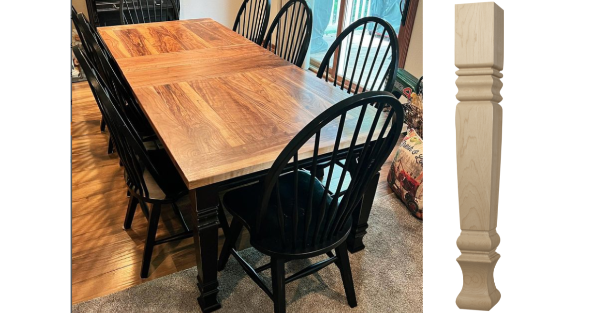 Osborne Wood | Square Farm Table Is Elegant in Rustic Black