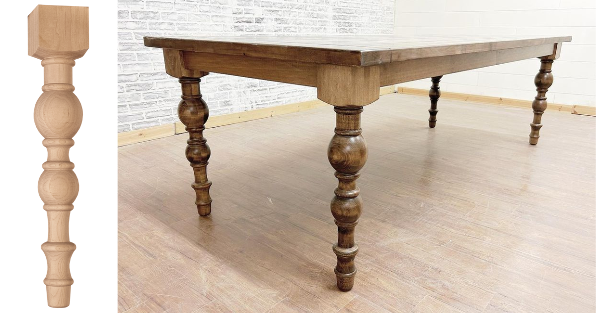 Osborne Wood | Planked Table Features Slagle Legs from Osborne Wood…