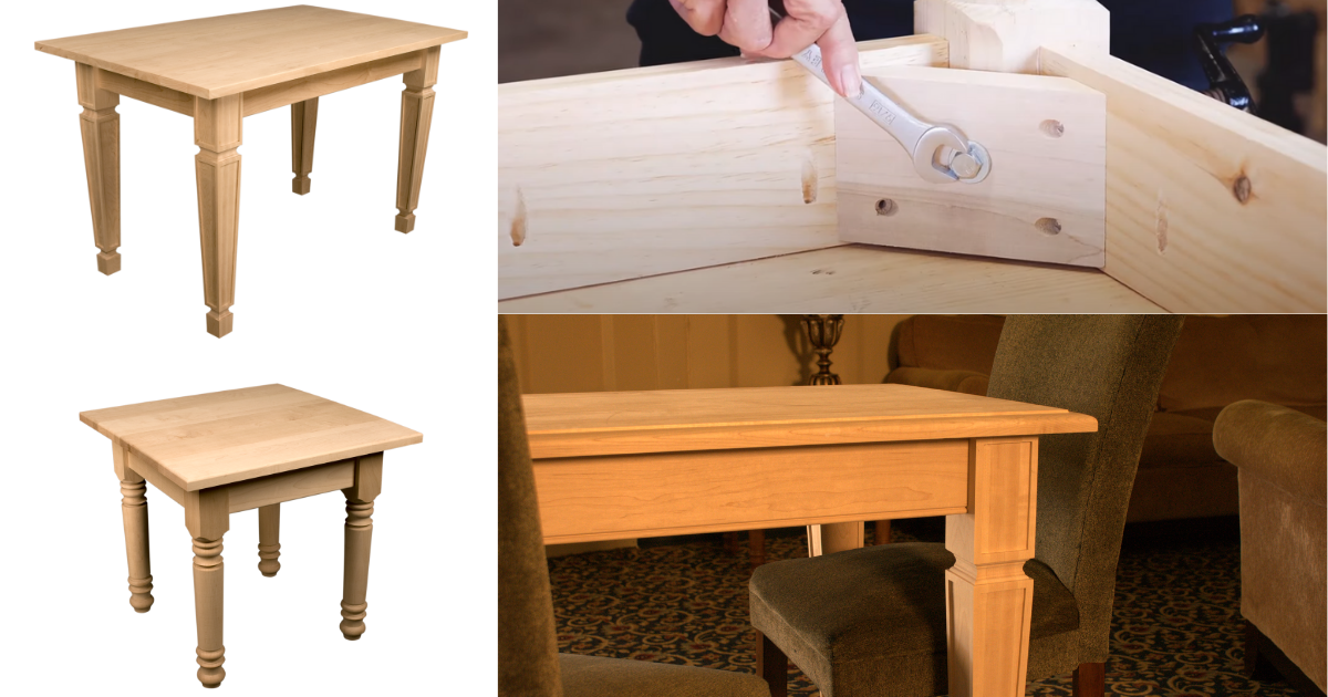 Osborne Wood | Build a Beautiful and Simple Table with Customizable…