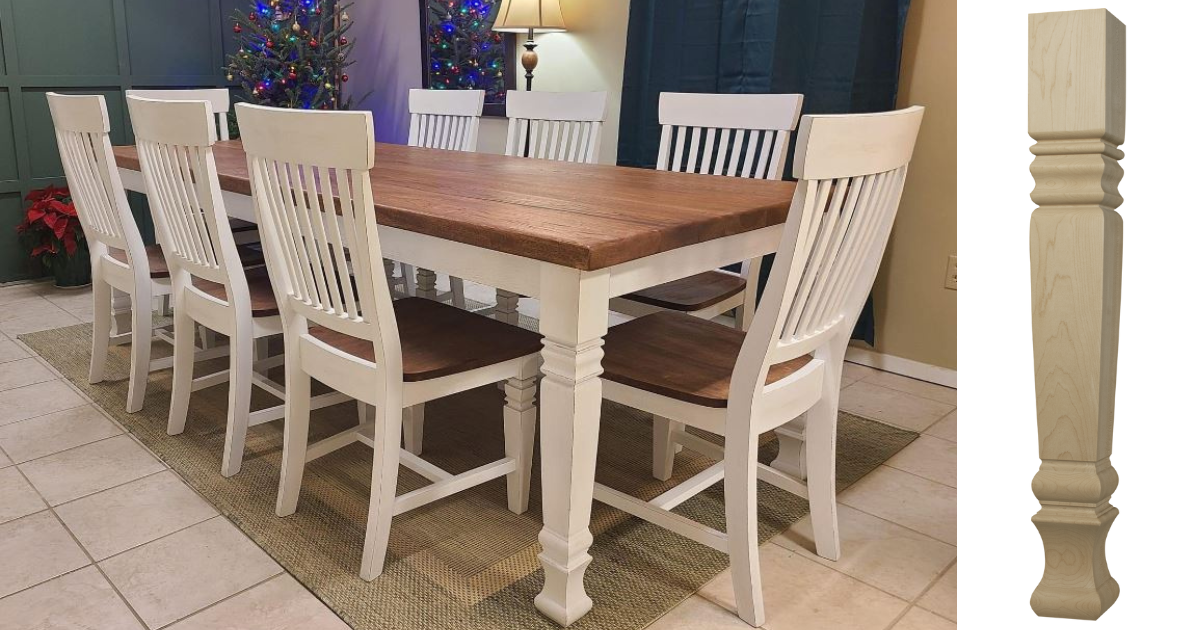 Osborne Wood | Square Profile Dining Legs Are Still Uber Popular