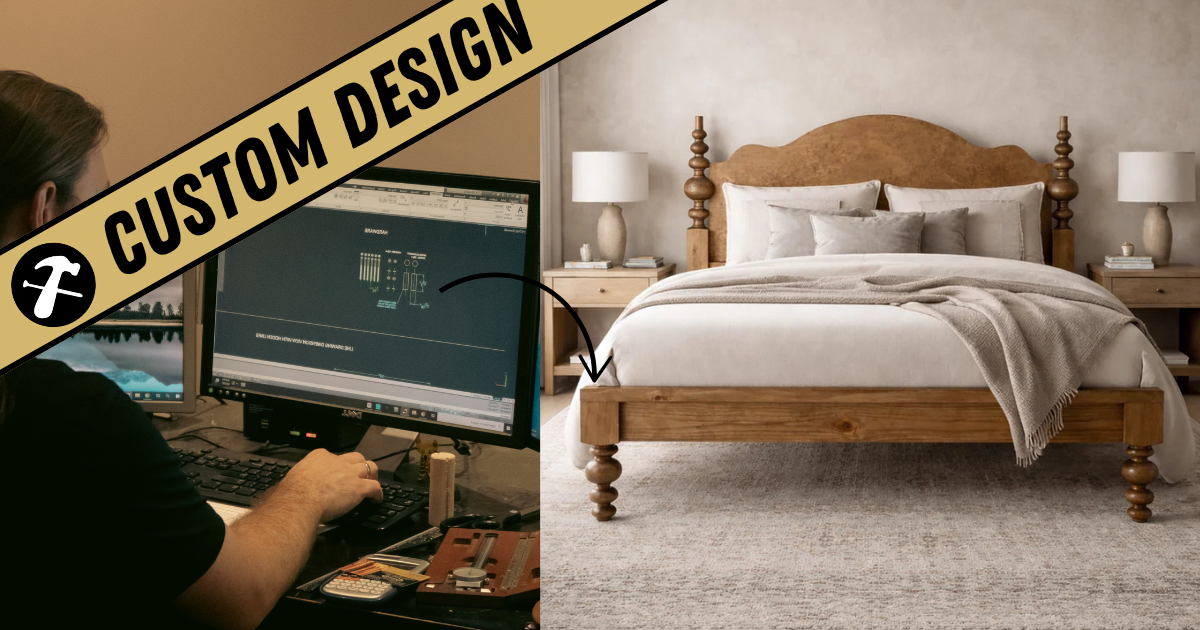 Osborne Wood | Custom Bed Feet Make an Excellent Match for Headboard