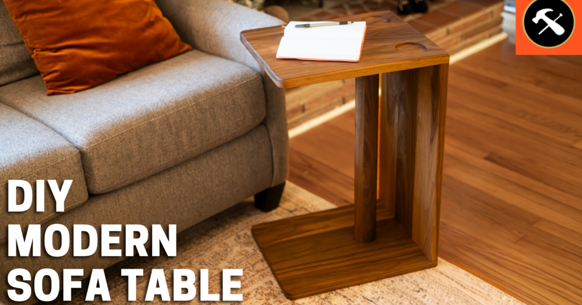 Modern Sofa C Table with Cupholders — Osborne Wood / Builder’s Studio