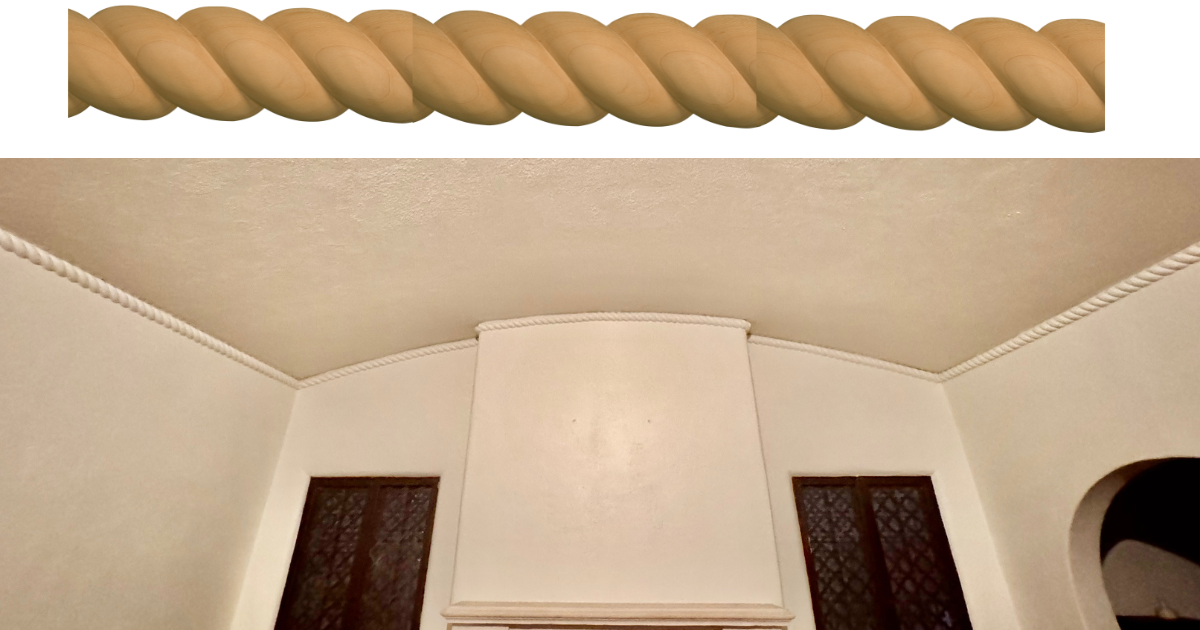 Osborne Wood | Rope Moulding Adds Sizzle to Ceiling