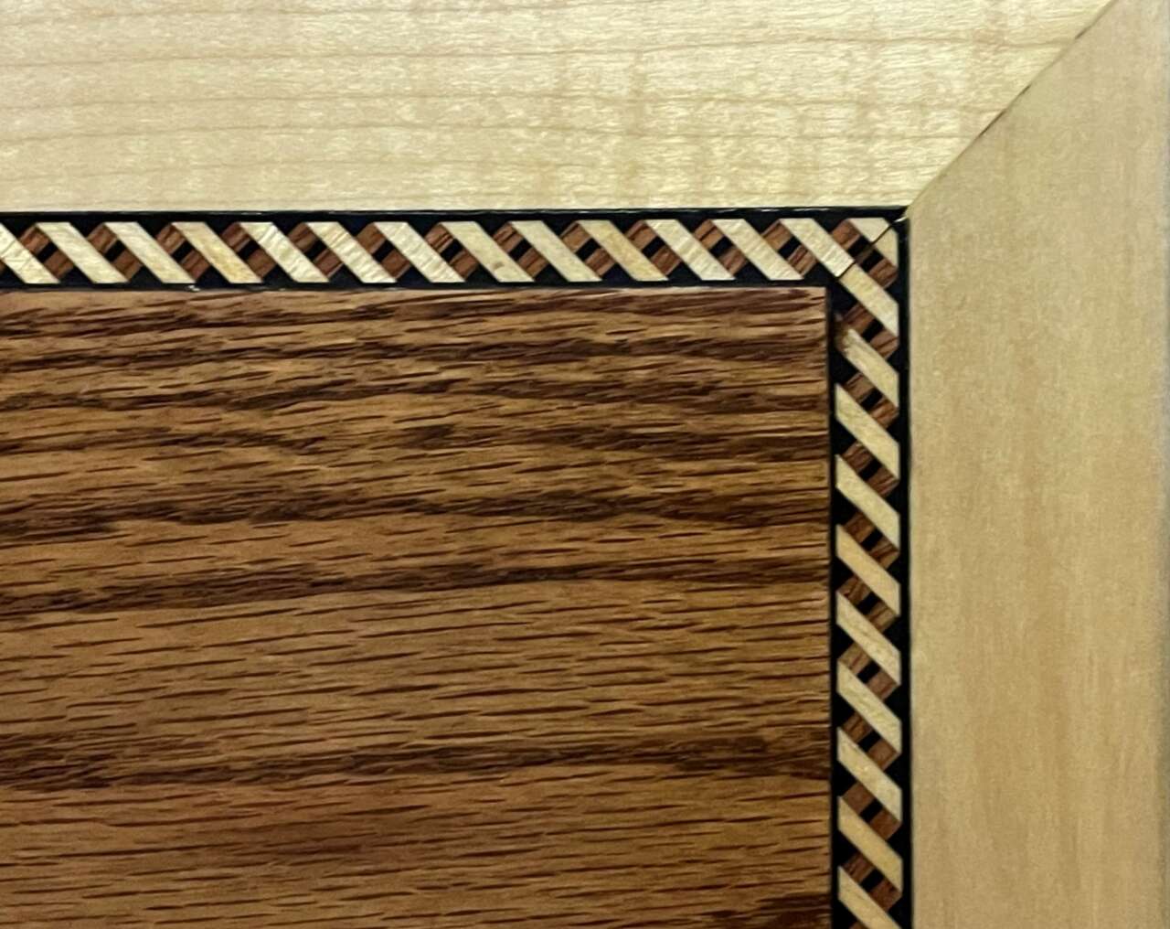 Osborne Wood | Inlay Strips Add Exquisite Detail to Corner Desk