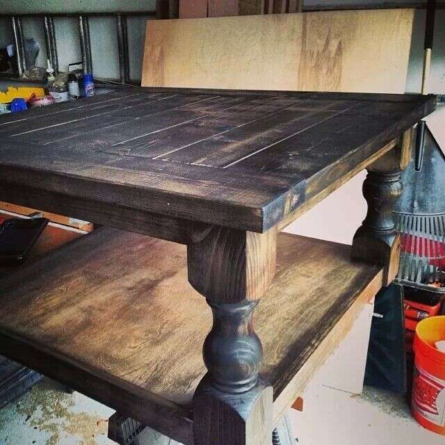 Osborne Wood | Two Flawlessly Finished Tables using Osborne Table Legs