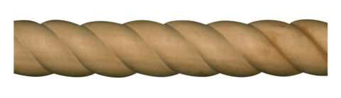 1 1/4" x 1/2" Half Round Rope Moulding