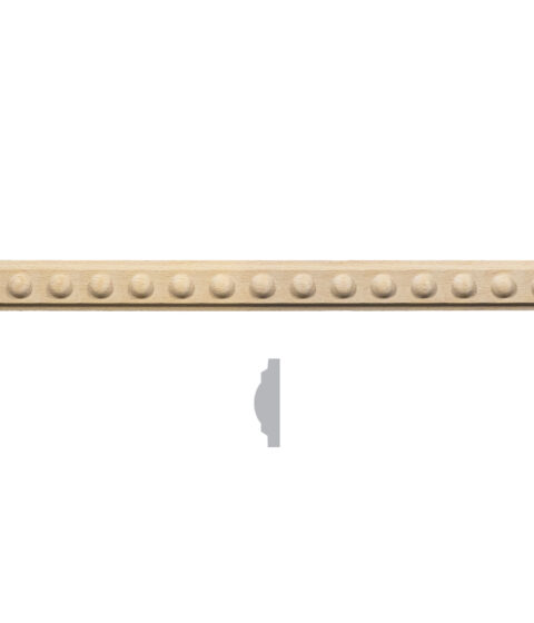 1 1/4" x 3/8" Button Moulding