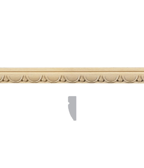 1 3/16" x 3/8" Egg and Arrow Moulding