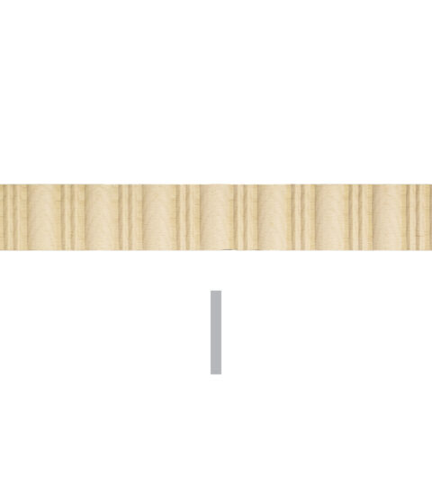 1 3/8" x 1/4" Classic Wave Moulding