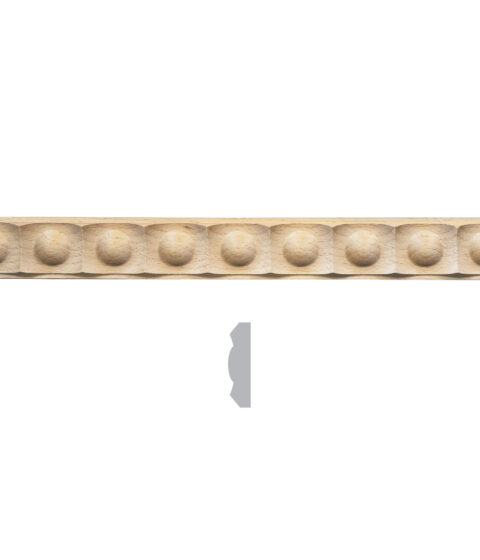 1 9/16" x 3/8" Concave Button Moulding