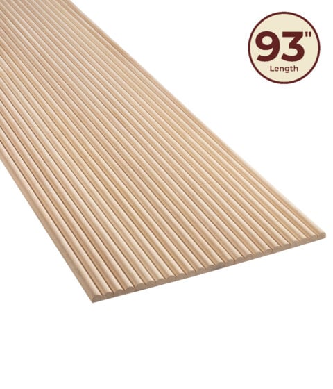 1" Double Bead Wooden Decorative Flexible Tambour Panel (93" Length)