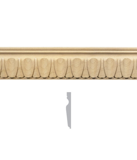 2 15/16" x 13/32" Tongue and Dart Moulding