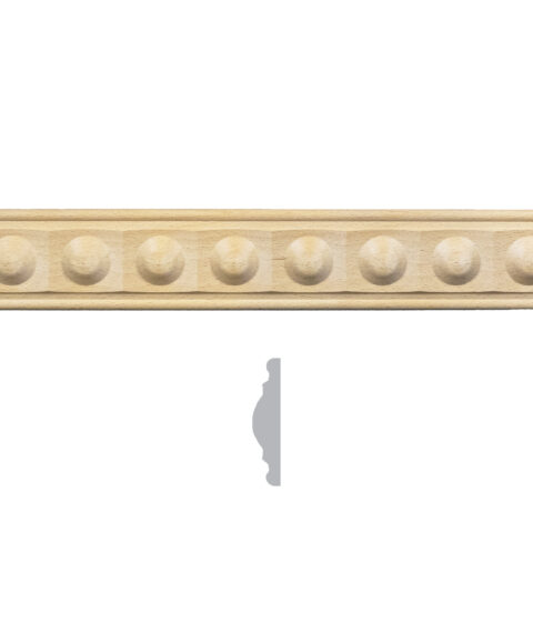 2 3/8" x 1/2" Button Moulding