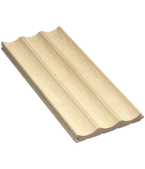 3 21/32" x 15/32" Concave Wooden Slat Wall Panel