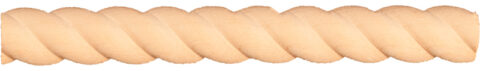 Osborne Wood | Half Round Rope Moulding - 8 ft. Stick