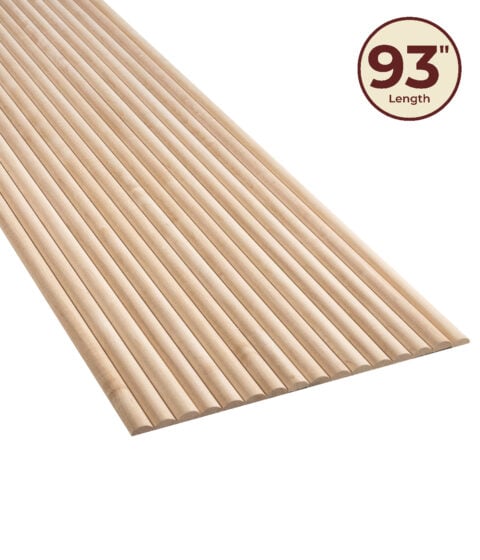 3/4" Single Bead Wooden Decorative Flexible Tambour Panel (93" Length)