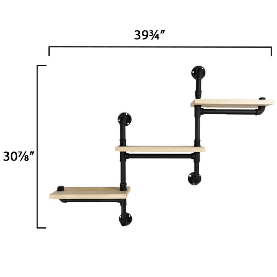 3-Tier Pipe Shelf - Thumbnail 2