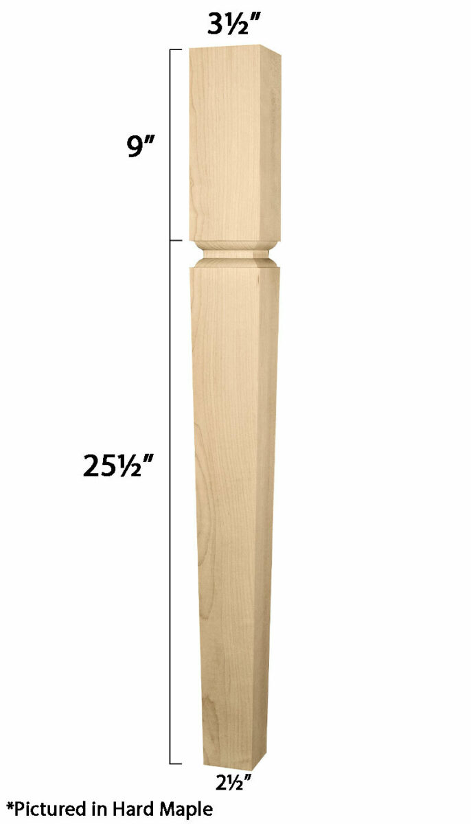 34 1/2 x 3 1/2 Lakeland Island Leg | Osborne Wood