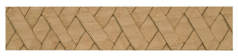 1" x 1/2" Basket Weave Chair Rail
