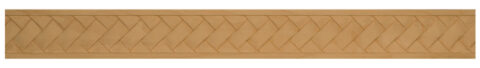 1 3/4" x 7/16" Basket Weave Moulding - Small