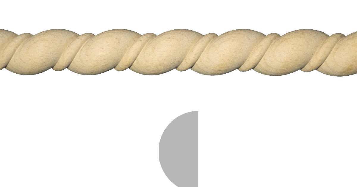 Osborne Wood | Special Rope Moulding - 8 ft. Stick