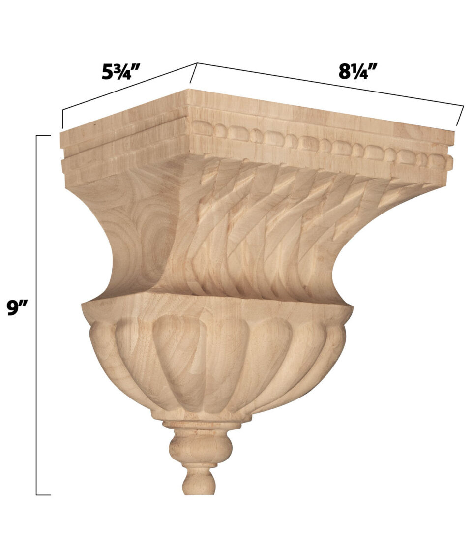 Medium Bell with Basket Weave Corbel | Osborne Wood