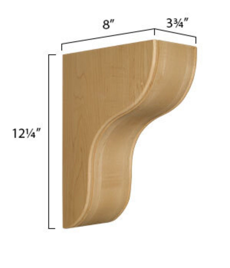 Osborne Wood | Boston Bar Bracket w/ Beaded Edge