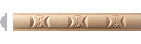 1 1/16" x 3/8" Carved Moulding