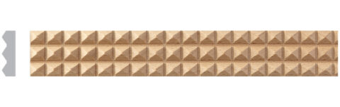 1 3/16" x 5/16" Carved Pyramid Moulding