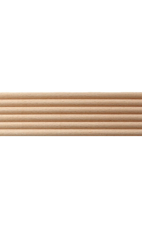 2" x 1/4" Carved Reed Moulding