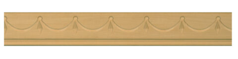 2 3/8" x 3/8" Carved Swag Moulding