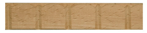 1" x 1/4" Carved Wood Moulding (4' long)