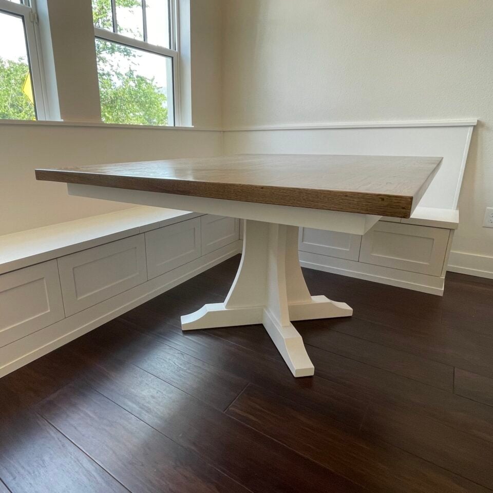 Traditional Table Base Wood Pedestal Table Base Only