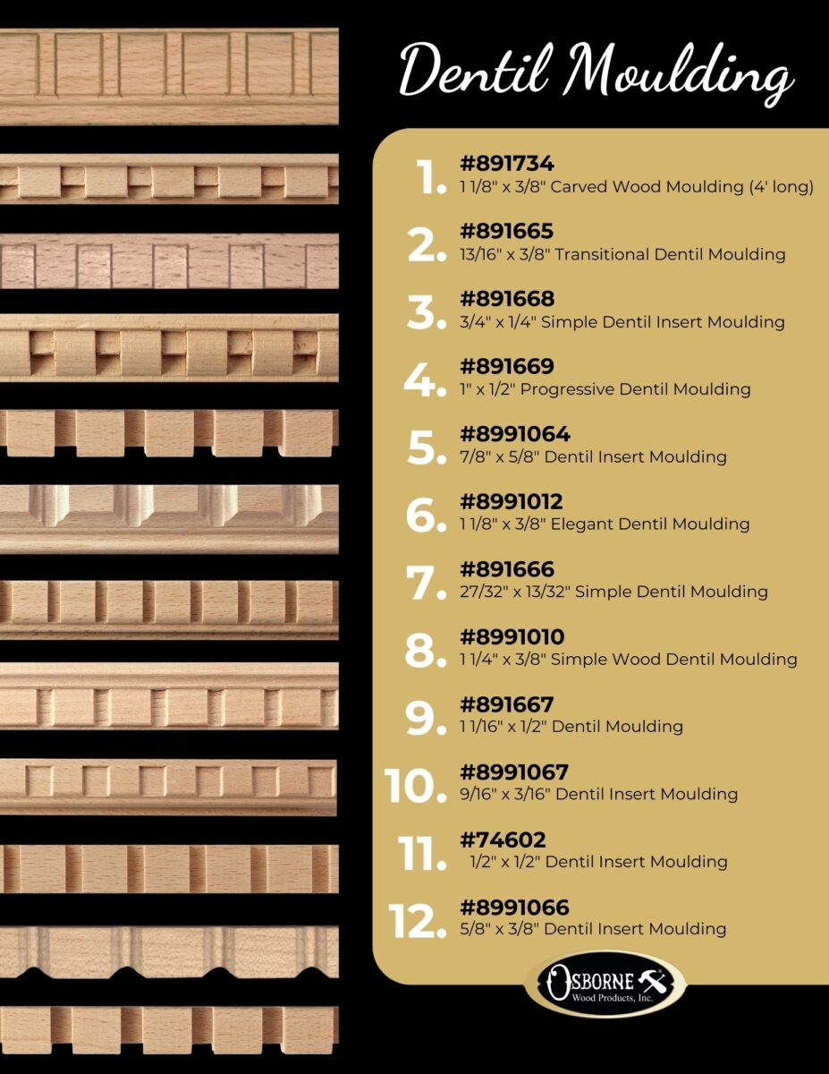 Osborne Wood | Dentil Insert Moulding