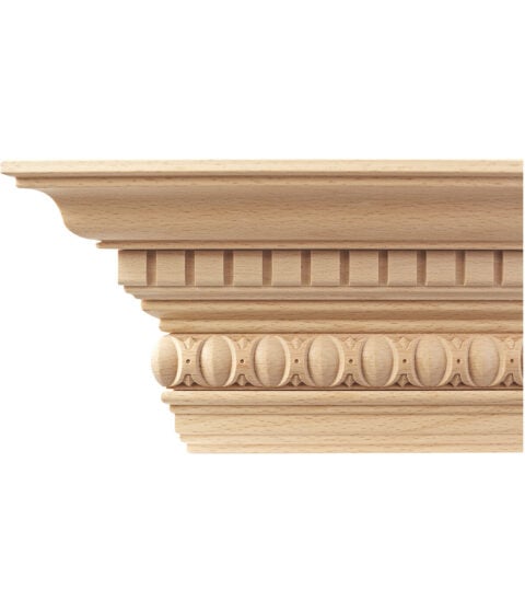 Osborne Wood | Large Classic Detailed Crown Moulding with Dentil and…