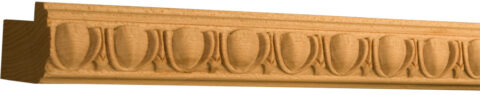 1" x 1 3/16" Egg & Dart Light Rail Moulding