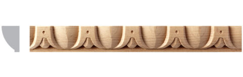 9/16" x 7/16" Egg & Dart Panel Moulding