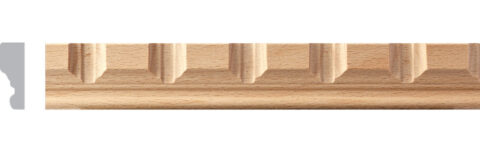 1 1/8" x 3/8" Elegant Dentil Moulding