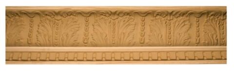 7 1/8" x 1 7/16" Leaf Crown Moulding