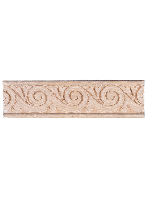 1 3/8" x 3/8" Embossed Swirl Wood Moulding