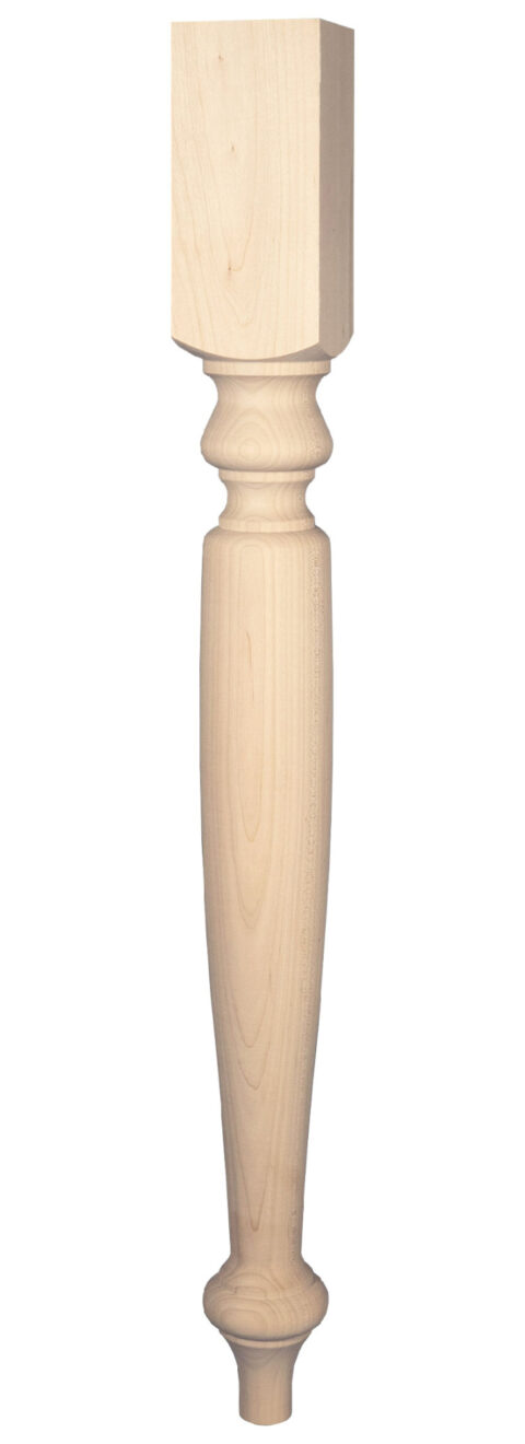 English Country Wooden Kitchen Island Leg