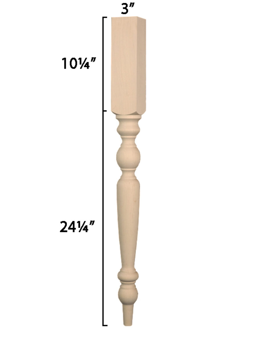 English Kitchen Island Leg - Thumbnail 4