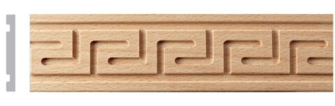 1 15/16" x 1/4" Flat Wood Greek Key Moulding